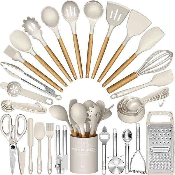 Limited time deal 35% off Umite Chef Silicone Kitchen Utensil Set,